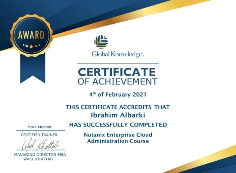 Nutanix Enterprise Cloud Administration Course